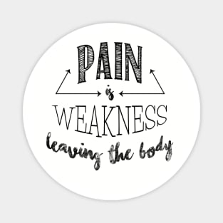 Pain is Weakness Magnet